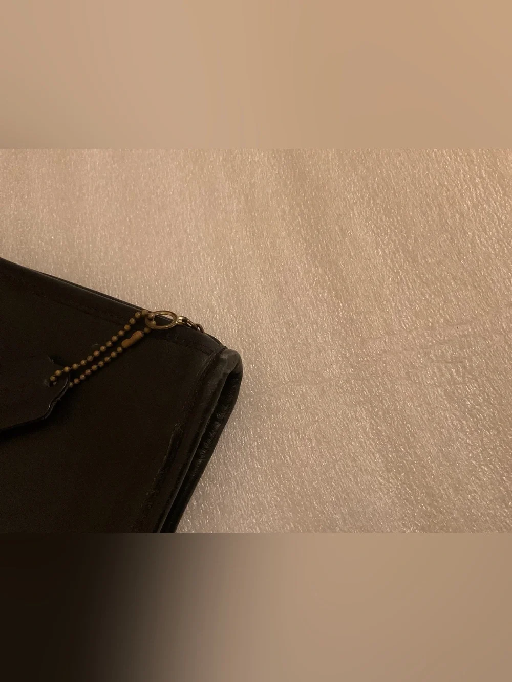 COACH VNTG CR COSMETIC POUCH LATE 70s EARLY 80s TICKING STRIPE ORIGINAL HANGTAG - Picture 11 of 11